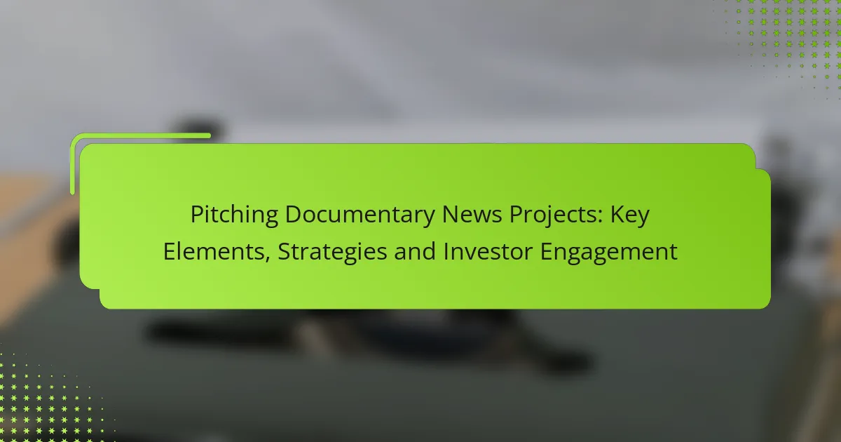Pitching Documentary News Projects: Key Elements, Strategies and Investor Engagement