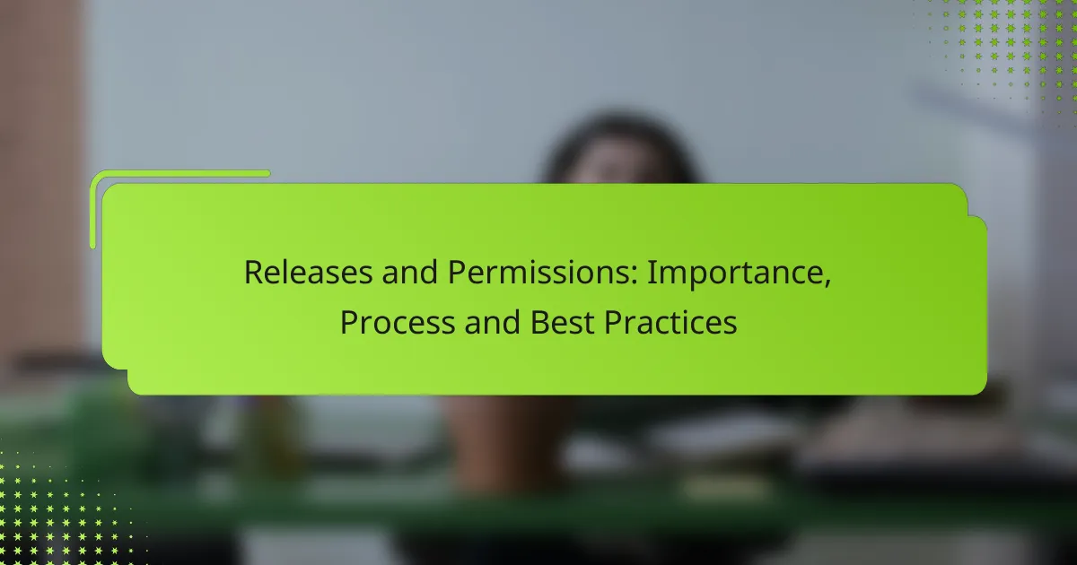 Releases and Permissions: Importance, Process and Best Practices