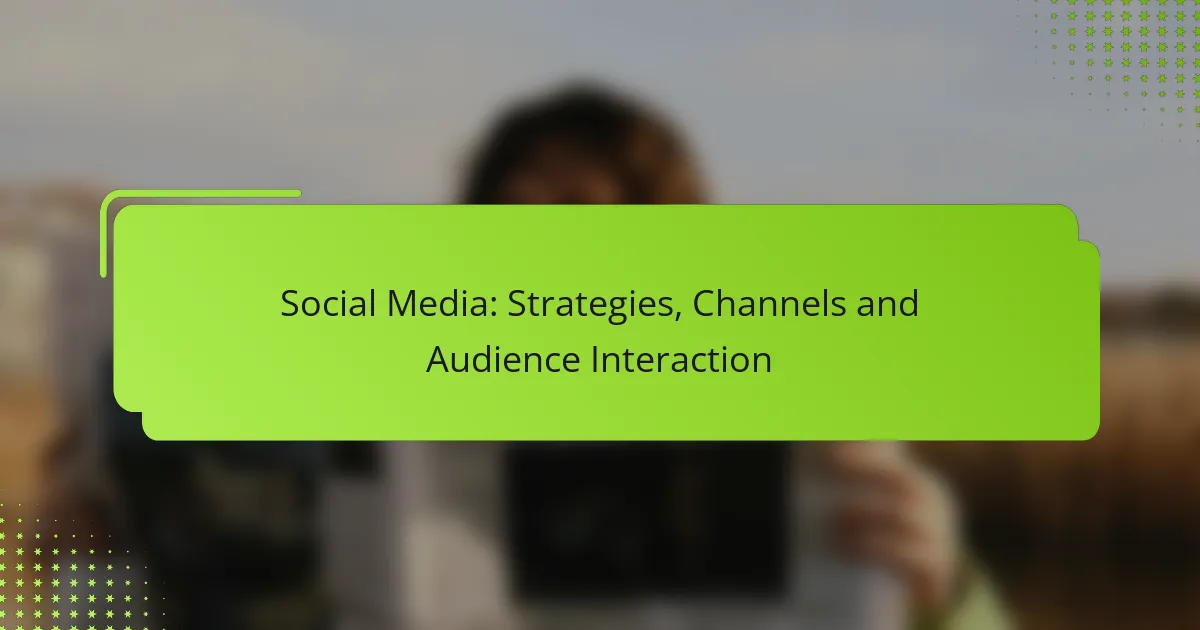 Social Media: Strategies, Channels and Audience Interaction